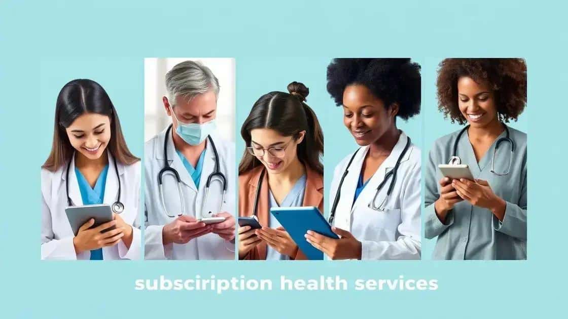 Key trends in subscription health services
