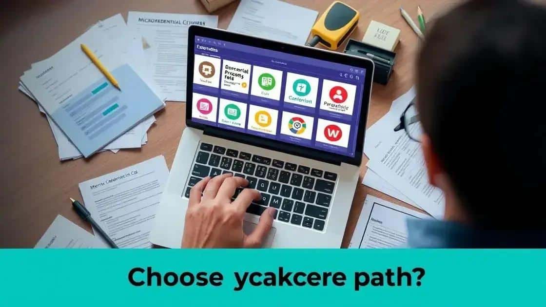 Choosing the right microcredential path for your career