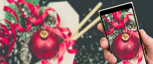 A close-up shot of a smartphone screen displaying a trending topic on Twitter related to Red Velvet's collaboration, filled with fan theories and guesses about the American artist.