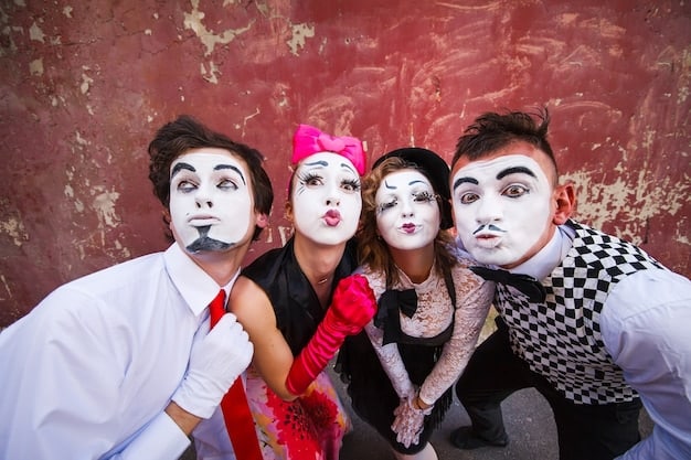 A group of cosplayers dressed as characters from a popular dorama, posing for photos at a fan meetup. The background shows banners and decorations related to various doramas.