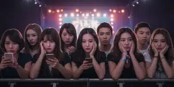 K-Pop fans reacting to scandal news on social media in the US