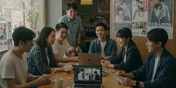 Dorama Fan Club Growth: 100+ Members in 3 Months (2025 Guide) Diverse dorama fan club members engaging in lively discussion