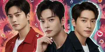 Dynamic collage of the top 3 most searched dorama actors in the US for Q4 2025, highlighting their popularity.