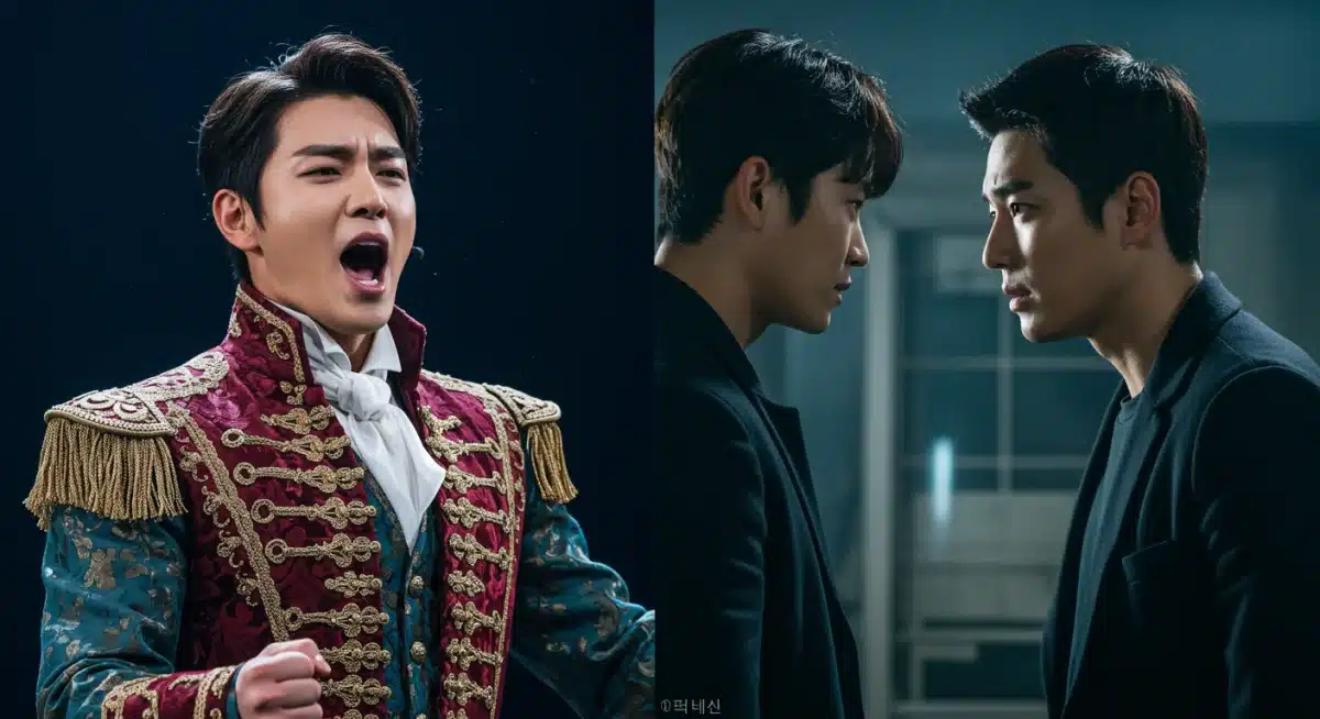 Actor's seamless transition from stage performance to dorama scene