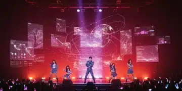 K-Pop idols breaking streaming records in 2026, digital stage performance