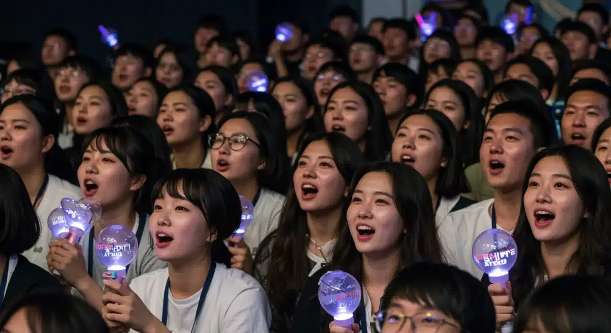 Enthusiastic K-Drama fans watching a series, showcasing the global reach and passion for new Korean actors.