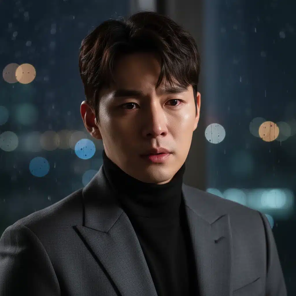 K-Drama actor delivering a powerful performance, showcasing his dramatic range.
