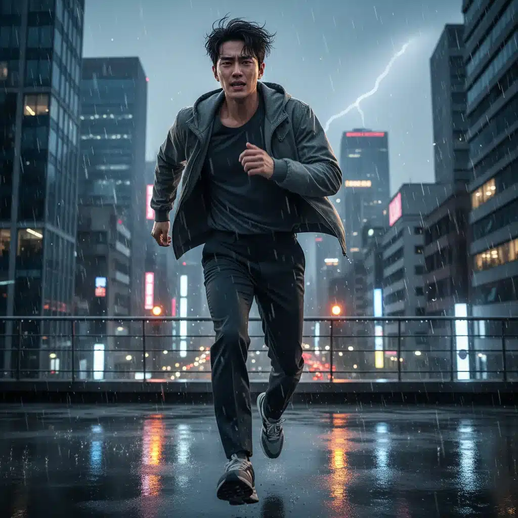 Song Kang in an intense scene from his recent hit Korean drama, demonstrating his versatile acting.