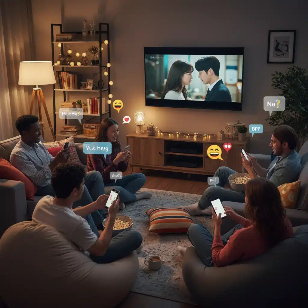 U.S. K-Drama fans engaging on social media while watching